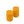 2 x kaars 7x10cm ribbel in de kleur oker