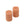 2 x Ribbelkaars 7x10cm nut