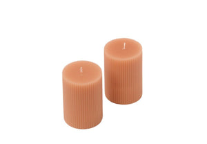 2 x Ribbelkaars 7x10cm nut