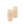 Pilaarkaars 7x25 cm met ribbel structuur in de kleur Off White 2 stuks productfoto
