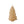 Kaars Model kerstboom 6x12cm in off White 