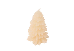 Kerstboom kaars. 6x12cm off white