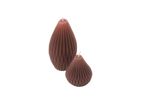 Kaars Geo Small Plum 7x8cm - WinQ!
