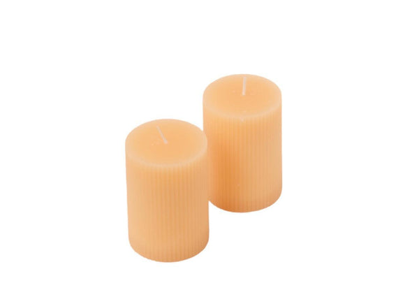 productfoto 2 stuks rabbelkaars 7x10cm soft Geel