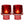 Waxinelichthouders Glas Rood/ Bordeaux – Set van 2 – Glazen Waxinehouders – Sfeervolle Kaarsenhouders (kopie)