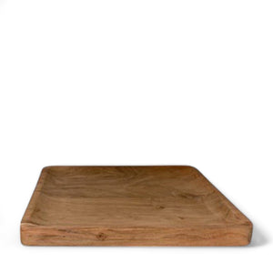 Schaal Naturel Acacia 25x25x2cm overzicht van plank
