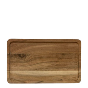 Schaal Naturel Acacia 35x15x2cm staand gefotografeerd