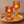 2 glaskandelaren op fout in amber en geel op een schaal op tafel - WinQ