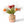 multicolor zijden tulpen in een gebloemde vaas-Win