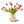 15 kunsttulpen op een glasvaas in de kleuren fuchsia, pink, mauve - WinQ