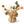 Tulpenvaas met 5 gaten en boeket met kunstbloemen in goud en oker waaronder Physalis en Ginko