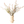Kunstbloemen boeket met roze bloemen en groene takken in beige metalen vaas Amaris - WinQ
