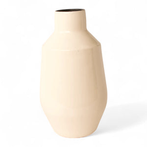 Metalen Vaas Essence off white in de maat 19x34cm - WinQ