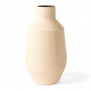 Metalen Vaas Essence off white in de maat 19x34cm - WinQ