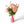 Boeket roze kunstbloemen met spindahlia op metalen vaas kleur l.pink - WinQ