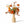 Veldboeket in terra en oranje met diverse bloemen 
Hamamelis bruin
Bestak Terra
Gloriosia Oranje
Malva Oranje
Tulp Parrot Oranje
Allium Terra
Varenblad.
op een metalen vaas in beige - WinQ