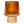 Waxinelichthouder glas amber 8x10,5 cm op decoratieve glazen voet
