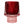 Waxinelichthouder glas bordeaux en pink 8x10,5 cm op decoratieve glazen voet - WinQ