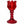 Hoge glazen waxinelichthouder op voet rood en donkerrode voet 7x20,5 cm - WinQ
