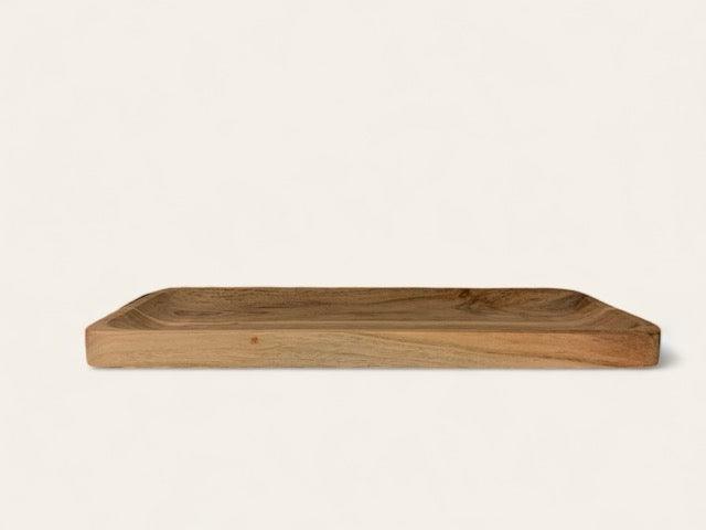 Dienblad Hout Acacia Naturel 30x18x1,5cm voorkant