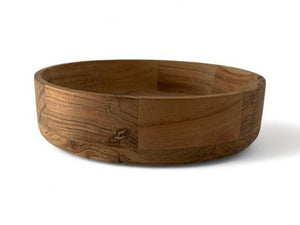 Kom van acaciahout , diameter 25cm en een rand van 6cm 