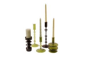 Kandelaar glas 10x10x15cm groen - WinQ!