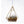 glazen piramide terrarium hoogte 21cm met gouden frame en gevuld met plantjes