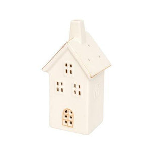 Nostalgisch huisje Groot Keramiek wit met Lampje - WinQ!