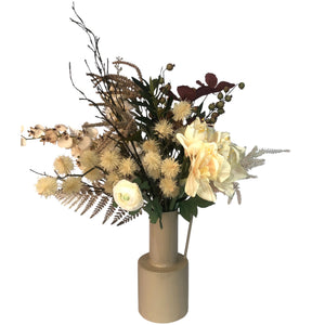 KunstBoeket Crème met Goud