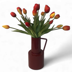 KunstBoeket Tulpen Rood en Oranje
