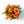 Gebonden zomers boeket kunstbloemen in oranje met onder andere Papaver en Dahlia - WinQ