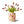 15 kunsttulpen op een metalen vaas met bloemen design n de kleur mauve - WInQ