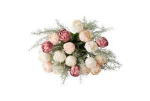 BOEKET KUNSTTULPEN VAN VOREN GEFOTOgrafeerd in roze wit en mauve