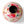 Bovenzijde van metalen bolvormige vaas met bloemprint in multicolor met een diameter van 25cm - WinQ