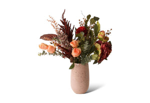 Zijden Boeket Bordeaux/ Oud Roze