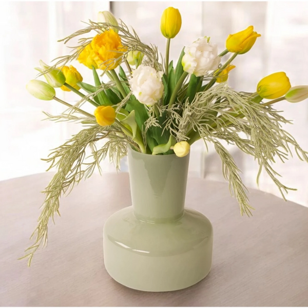TulpenBoeket Geel met Wit