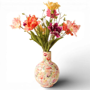 Colorful artificial flower bouquet in a floral vase, perfect home decor from WinQ