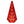 Kerstboom van glas in Rood kleur. werkend verlicht met ledlampjes op batterij - WinQ