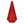 Kerstboom van glas in Rood kleur. Verlicht met ledlampjes op batterij - WinQ