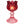 Glazen waxinelichthouder op voet bordeaux en pink voet met brandend waxine 7x14 cm - WinQ