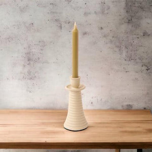 Aluminium Kaarsenhouder Off White 8,5x17cm - WinQ!