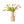 Roze tulpen op eenmetalen vaas in de kleur off white - WinQ