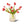Glasvaas met 15 kunsttulpen in de kleur Fuchsia - WinQ