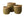 3 maten Mand Abaca Groen met naturel rand