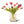 Glasvaas met kunsttulpen in de kleuren fuchsia, pink, mauve - WinQ