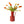 Productfoto van oranje kunsttulpen met groen blad op een oranje vaas - WinQ