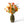 veldboeket bloemen op vaas in multicolor oranje op groene metalen vaas - WinQ