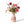 Boeket met kunstbloemen op een metalen vaas met bloemenprint - WinQ