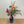 Veldboeket Kunst Oranje Blauw Rood Combinatie