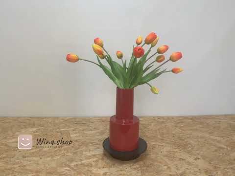 Boeket oranje tulpen op vaas - WinQ